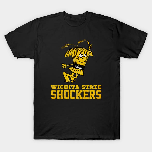 Retro Wichita State Shockers Logo T-Shirt by tdilport